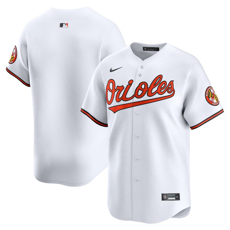 Men Baltimore Orioles Blank Nike White Home Limited MLB Jersey